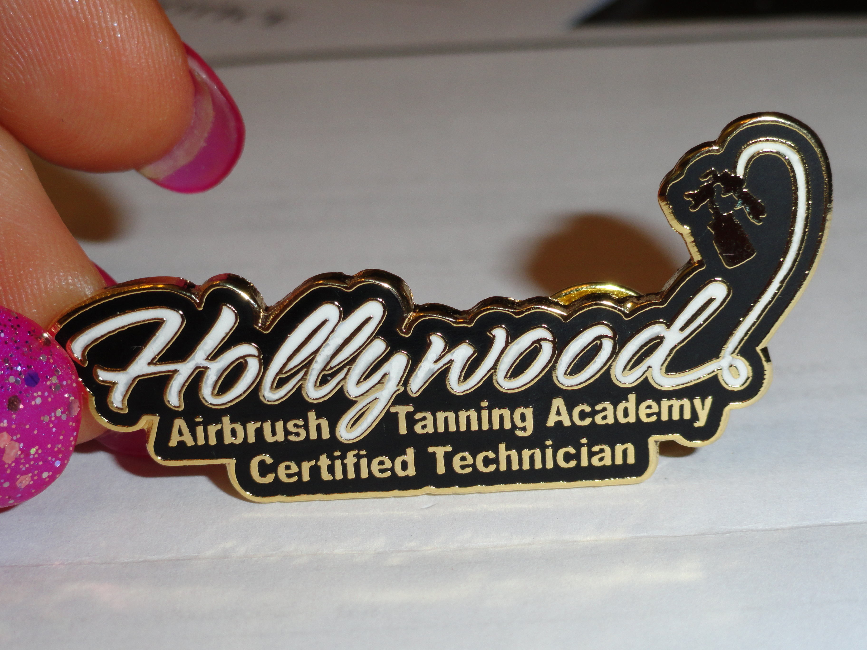 Hollywood Airbrush Tanning Academy Pins